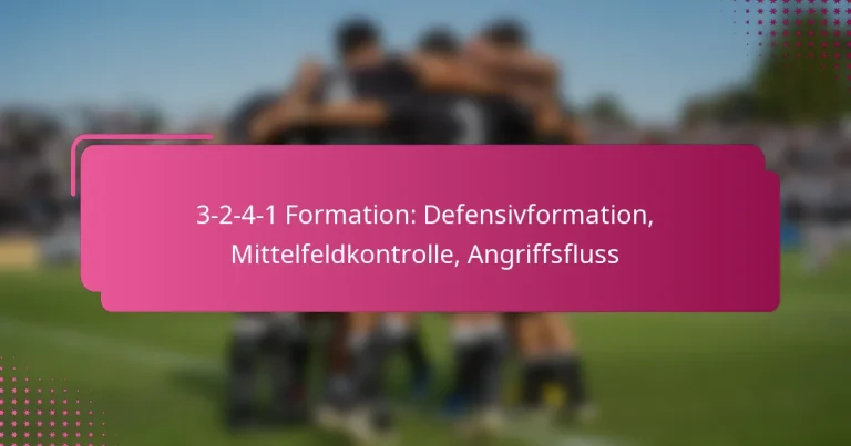 3-2-4-1 Formation: Defensivformation, Mittelfeldkontrolle, Angriffsfluss