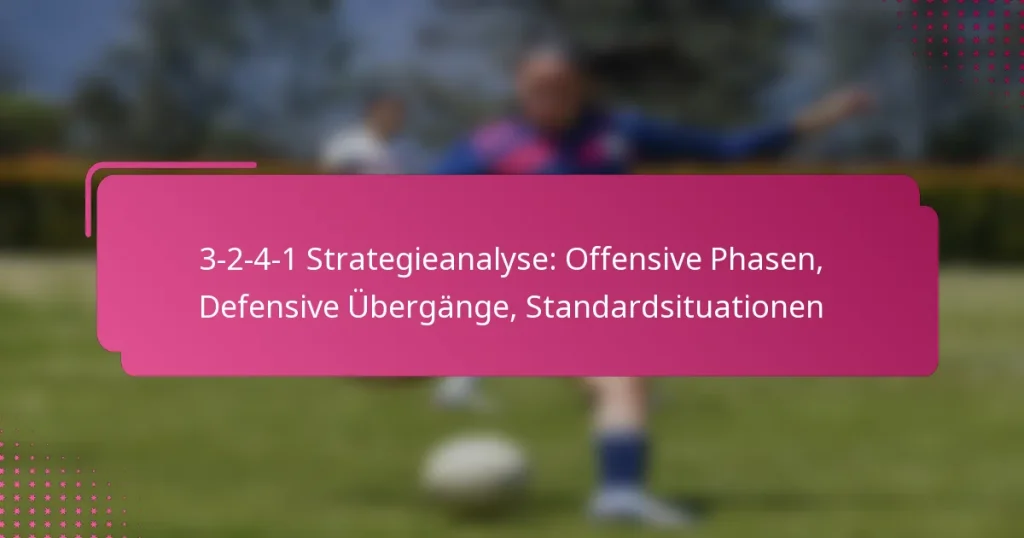 3-2-4-1 Strategieanalyse: Offensive Phasen, Defensive Übergänge, Standardsituationen
