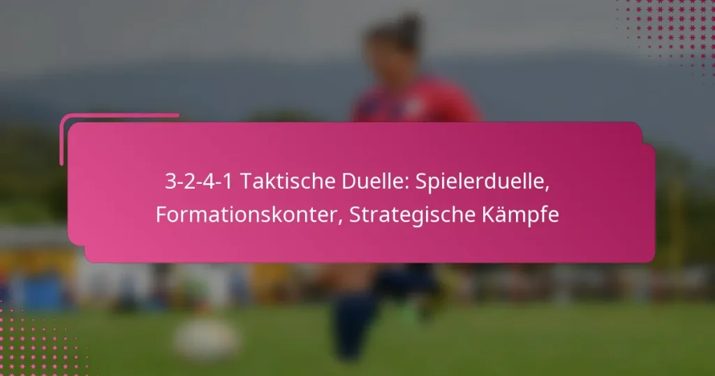 3-2-4-1 Taktische Duelle: Spielerduelle, Formationskonter, Strategische Kämpfe