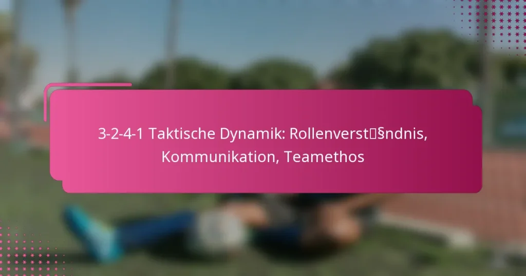 3-2-4-1 Taktische Dynamik: Rollenverständnis, Kommunikation, Teamethos